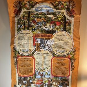 Vintage Farmhouse Recipes Tea Towel